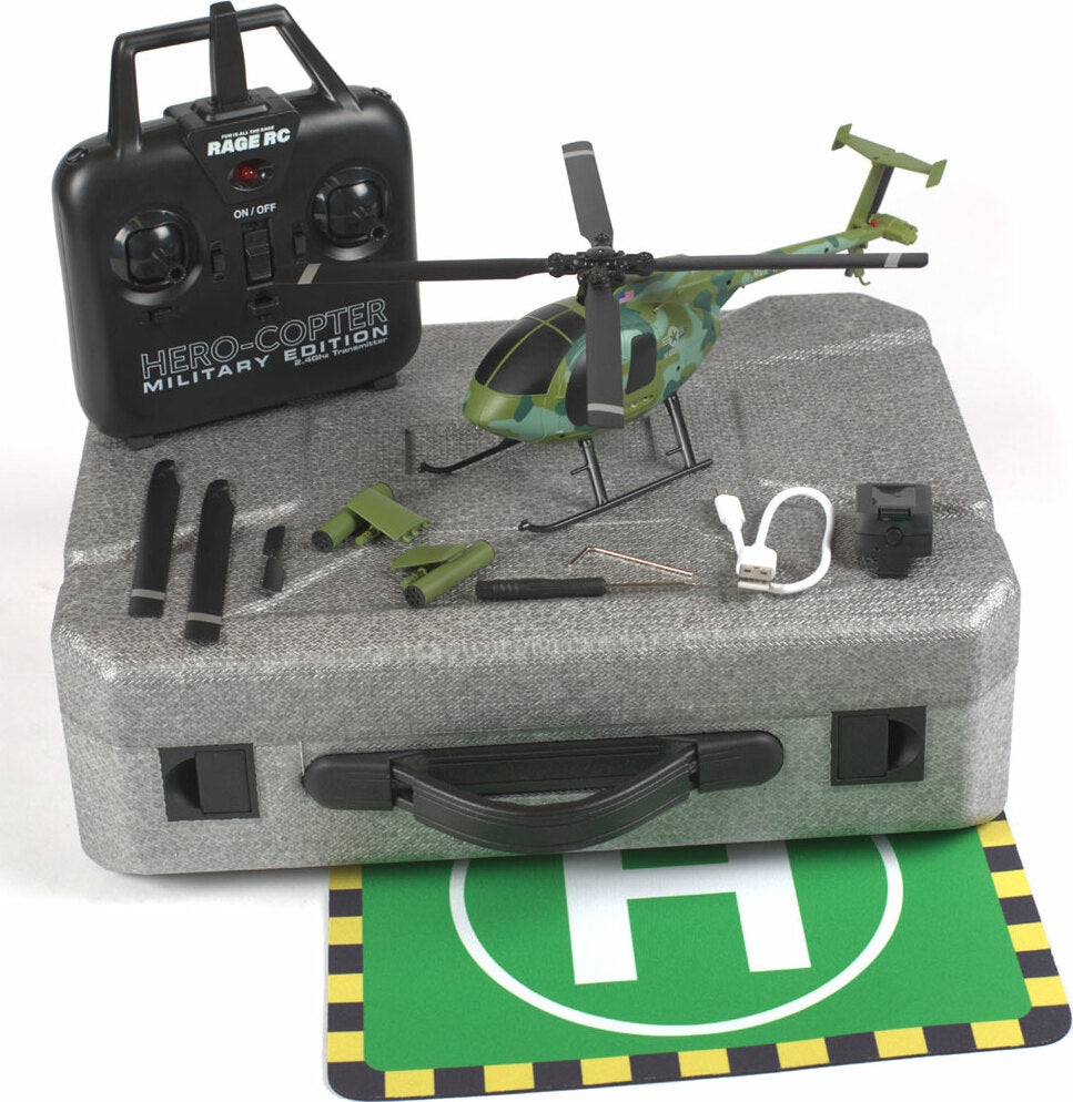 Hero-Copter Military, 4-Blade RTF Heli; Marines